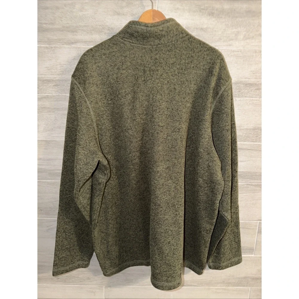 Eddie Bauer Men's Radiator Fleece 1/4 Zip Pullover Green 2XL Jacket NWT